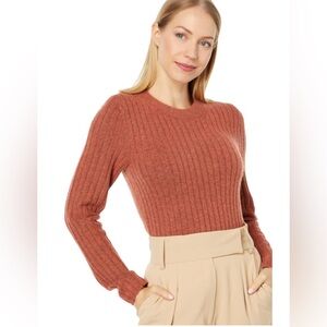 NWT MADEWELL Redfield Sweater sz XS in Heather Cumin N1058 business career soft